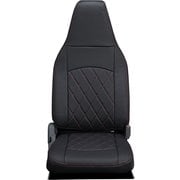 シートカバー 1列目のみ ハイエースバン/レジアスエースバン ストロングキルト ブラック×レッドステッチ 45ETE1096X01KA