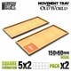 GSWD-12569 MDFムーブメントトレイ 150×60mm 2枚入 [プラモデル用品]