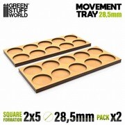 GSWD-12577 MDFムーブメントトレイ スカーミッシュ ライン 28.5mm 5×2 2枚入 [プラモデル用品]