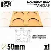 GSWD-12584 MDFムーブメントトレイ ASOIAF 50mm 4×1 1枚入 [プラモデル用品]