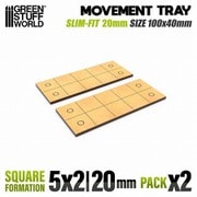 GSWD-12597 MDFムーブメントトレイ スリムフィットスクエア 100×40mm 2枚入 [プラモデル用品]