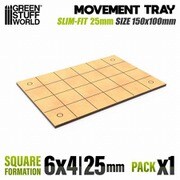GSWD-12600 MDFムーブメントトレイ スリムフィットスクエア 150×100mm 1枚入 [プラモデル用品]