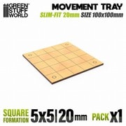 GSWD-12601 MDFムーブメントトレイ スリムフィットスクエア 100×100mm 1枚入 [プラモデル用品]