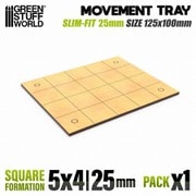 GSWD-12606 MDFムーブメントトレイ スリムフィットスクエア 125×100mm 1枚入 [プラモデル用品]