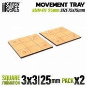 GSWD-12607 MDFムーブメントトレイ スリムフィットスクエア 75×75mm 2枚入 [プラモデル用品]