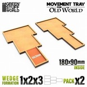 GSWD-12654 MDFムーブメントトレイ Old World 180×90mm 1×2×3 2枚入 [プラモデル用品]