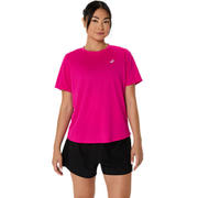 シルバー半袖Tシャツ レディース ランニングウェア シャツ ピンクレイブ(701) Mサイズ 2012D230