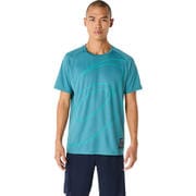 ドライ半袖Tシャツ メンズ ランニングウェア シャツ アトランティスブルー(401) XLサイズ 2031E996
