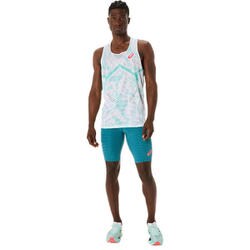 ASICS MMS スピードミドルタイツ S アトランティスブルー MOTION MUSCLE SUPPORTスピードミドルタイツ | アトランティス