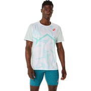 ライトニット半袖Tシャツ メンズ ランニングウェア シャツ スムージングシー(411) Mサイズ 2091A740
