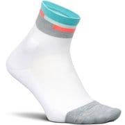 エリート ライトクッション クオーター ユニセックス ランニングウェア ソックス Aquatic White(440161) Mサイズ(24-26cm) 4400100161251