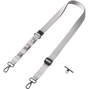 P-STSDH1FLPGY [スマホ ショルダー ストラップ 97～150cm 長さ調整可 ループ付 ストラップホールシート付 アッシュグレー]
