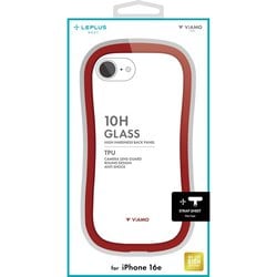 iPhone 16e用 耐傷・耐衝撃ハイブリッドケース 「ViAMO freely」 ワインレッド LN-ISS24VMFRD