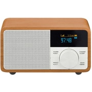 OLEDディスプレイ搭載FMラジオ Bluetoothスピーカー チェリー WR-305-CHE