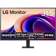液晶モニター/31.5型 LG Monitor/WQHD(2560×1440)/100Hz/IPS/sRGB 99%/HDR/アンチグレア/HDMI/USB Type-C(USB PD15W)/フリッカーセーフ/ブルーライト低減モード/色覚調整/メーカー3年保証 32U631A-B
