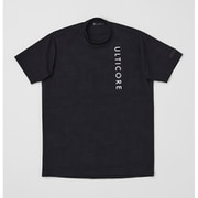 EBM04ABKM [ゴルフ メンズ 【4Dimotion Fit Split Raglan Sleeve】 半袖モックネックシャツ ブラック サイズ：M]