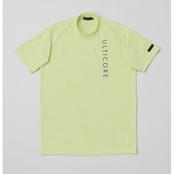 EBM04ALML [ゴルフ メンズ 【4Dimotion Fit Split Raglan Sleeve】 半袖モックネックシャツ ライム サイズ：L]