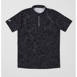 3BE04ABKM [ゴルフ メンズ 【4Dimotion Fit Split Raglan Sleeve】 半袖シャツ ブラック サイズ：M]