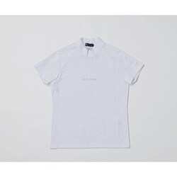 4BE03AWHL [ゴルフ レディス 【4Dimotion Fit Split Raglan Sleeve】半袖モックネックシャツ ホワイト サイズ：L]