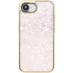 iPhone 16e用 Glass Shell Case （pink） UNI-CSIP25S-0GSPK