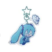 MCN-AK-SS 初音ミク×シナモロール アクリルキーホルダー 疾走