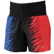 “ONIHAYAI”マルチポケットパンツ プラス グラフィック 7インチ ユニセックス ランニングウェア ショートパンツ アカオニ×アオオニ(99) Lサイズ J2MBC016