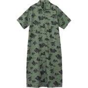 ショートスリーブアロハベントシャツワンピース レディース ワンピース (YN) Lサイズ NRW22530
