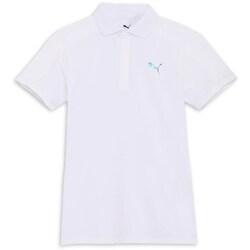 ゴルフ レディース W PFテックラインポロシャツ Lサイズ ホワイトグロー