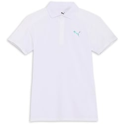 ゴルフ レディース W PFテックラインポロシャツ XLサイズ ホワイトグロー