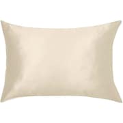 シルクと綿の枕カバー 表面シルク100% ファスナー式 43×63cm枕用 サンドベージュ ESL4363-96