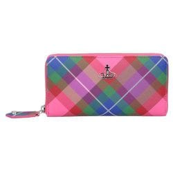 51060058W/S001O/G301CANDYTARTAN [ラウンドファスナー財布]