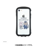 WB-01B [iPhone SE（第3世代）用 ハイブリッドクリアケース ホワイトタイガーとブラックタイガー うさぎ先生と犬のおまわりさん]