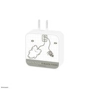 USB AC充電器 USB/USB Type-C ACアダプタ USB-C×1/USB-A×1 最大3.4A 可動式プラグ採用 ホワイトタイガーとブラックタイガー WB-02A