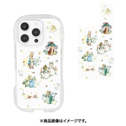 PR-112B [iPhone 16 Pro用 クリスタルクリアケース ピーターラビット 総柄]