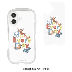CG-38A [iPhone 16用 クリスタルクリアケース おさるのジョージ 集合]