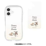 CG-38B [iPhone 16用 クリスタルクリアケース おさるのジョージ ローラースケート]