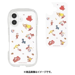 CG-38C [iPhone 16用 クリスタルクリアケース おさるのジョージ 総柄]