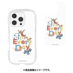 CG-39A [iPhone 16 Pro用 クリスタルクリアケース おさるのジョージ 集合]