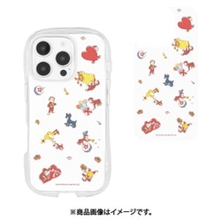 CG-39C [iPhone 16 Pro用 クリスタルクリアケース おさるのジョージ 総柄]