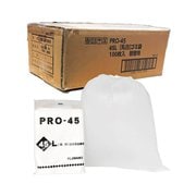 PRO-45 ゴミ袋 詰め替え 45L 約縦80cm×横65cm×厚さ0.012mm 100枚 5個 乳白 PR-341B