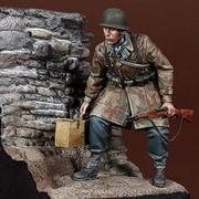 HDM35156 1/35 WWII ドイツ 空軍野戦師団兵 #1 パンツァーシュレック砲手 [組立式プラスチックモデル]