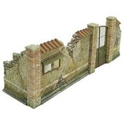 HDM35234 1/35 汎用 イタリアの鉄門付の塀 [プラモデル用パーツ]