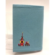 京都刺繍ブックカバー 鉾 ブルー TK7481B