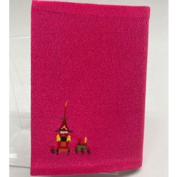 京都刺繍ブックカバー 鉾 ピンク TK7481B
