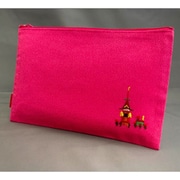 TK7824B [京都刺繍角ポーチ（大） 鉾 ピンク]