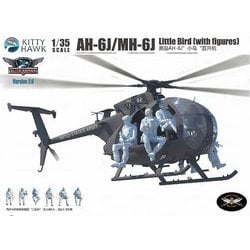 KH50004 1/35 AH-6J/MH-6J リトルバード w/フィギュア [組立式プラスチックモデル]