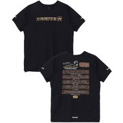 ランニングハートビートTシャツ メンズ ランニングウェア シャツ Black（K001） Mサイズ CH01-2496