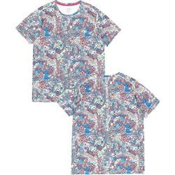 ランニングオールパターンTシャツ メンズ ランニングウェア シャツ Hippie Trip（Z350） Mサイズ CH01-2498