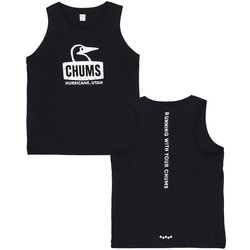 ランブービーフェイススリーブレスシャツ メンズ ランニングウェア シャツ Black（K001） Lサイズ CH01-2499