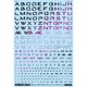 GM-730 1/144 GM フォントデカール No.17 サイバースペース・アルファベット プリズムナイトレッド [プラモデル用品]